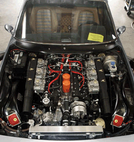365 C4 engine in car